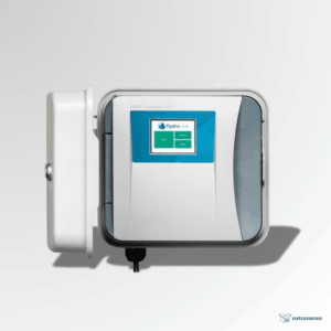 Bewässerungsbox SmartController 4 mit Hydrawise-Display – intelligentes Bewässerungssteuergerät für die vollautomatische und App-gesteuerte Steuerung von Hunter Beregnungsanlagen und Gartenbewässerungssystemen