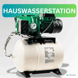Hauswasserstation mit Druckkessel und Elektropumpe für automatische Wasserversorgung