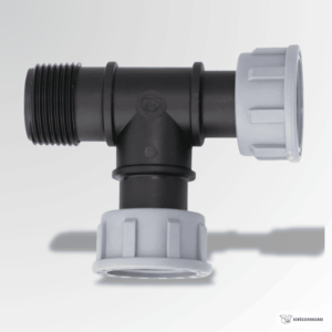 Bewässerungsbox T-Stück 90° PP 1" IG x IG x AG 10 bar mit O-Ring – robuster Rohrverbinder für Bewässerungsanlagen