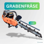 GeoTrencher Grabenfräse mit 500 mm Grabtiefe und Husqvarna-Motor
