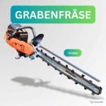 GeoTrencher Grabenfräse mit 700 mm Grabtiefe und Husqvarna-Motor