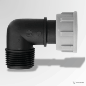 Bewässerungsbox Winkel 90° PP 1" IG x AG 10 bar mit O-Ring – robuster Eckverbinder für Bewässerungsanlagen