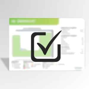 Bewässerungsbox Planung bestätigt – digitale Stückliste mit Häkchen für die Gartenbewässerung gratis