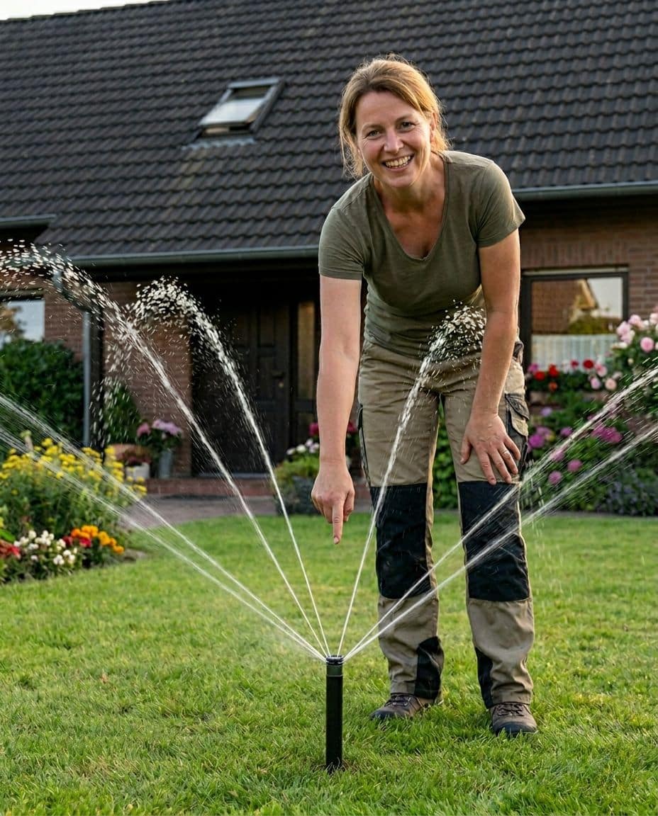 Sandra aus Celle zeigt Versenkregner