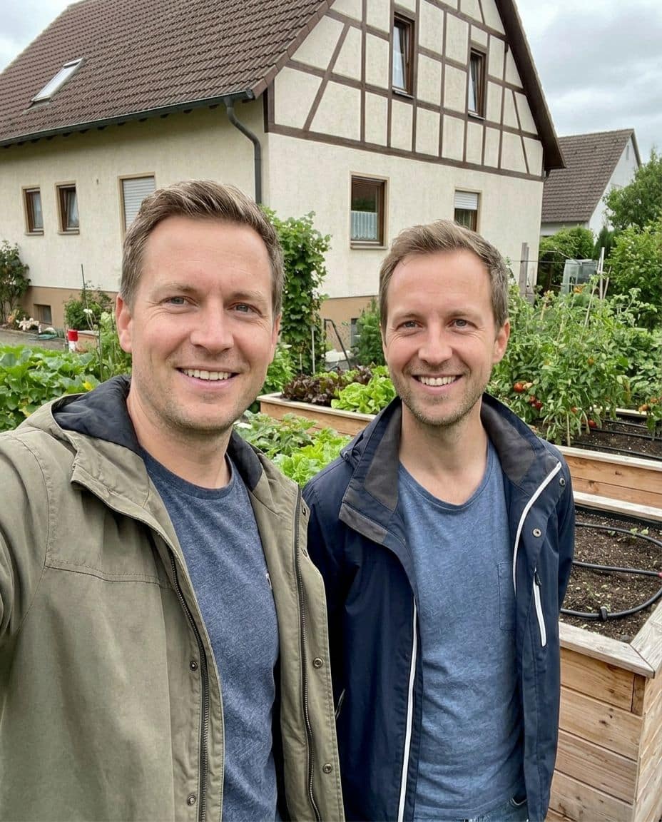 Markus und Stefan aus Bielefeld bei der Selbstinstallation